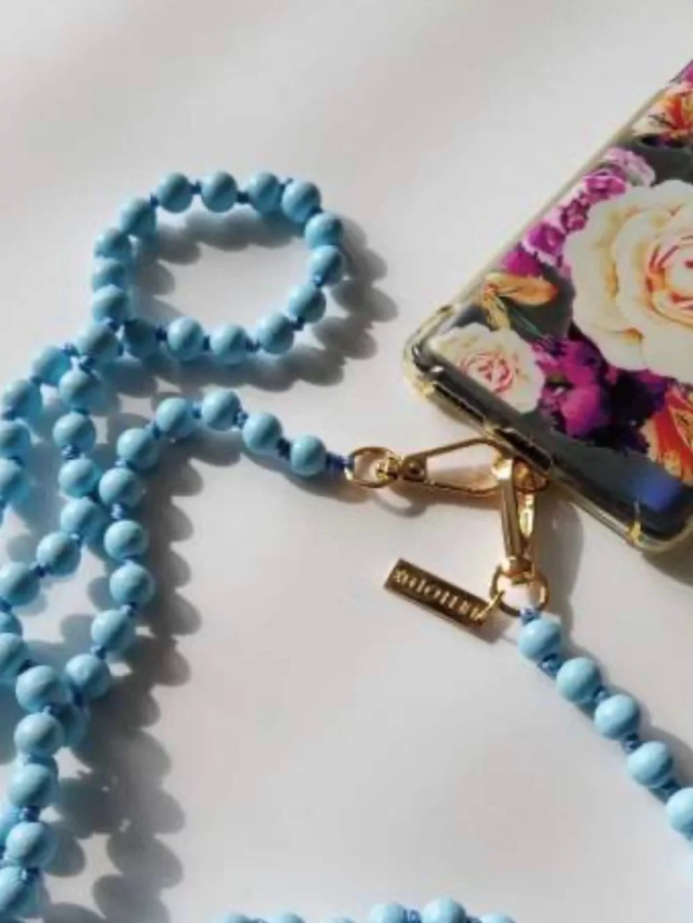 Sky Blue Beaded Lanyard Necklace - Women Jewelry